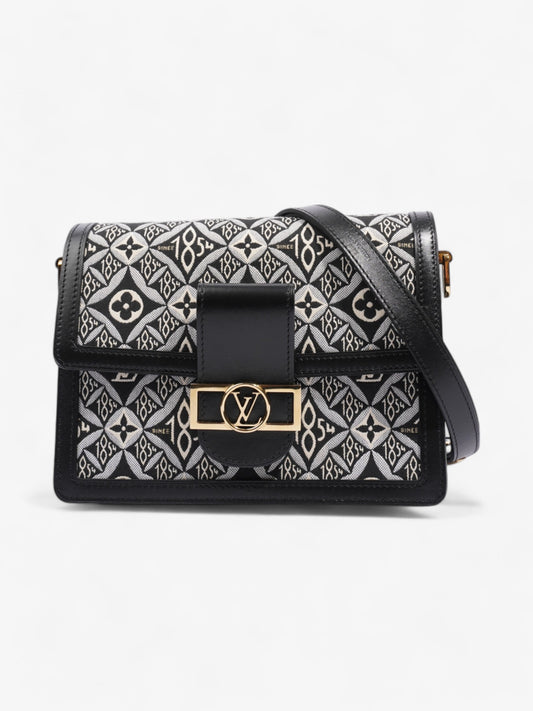 Louis Vuitton Dauphine Black / White Canvas MM