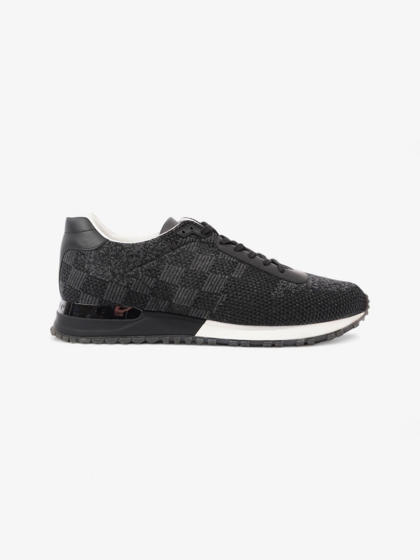 Louis Vuitton Damier Run Away Sneakers Black / Grey Tweed EU 42 UK 8