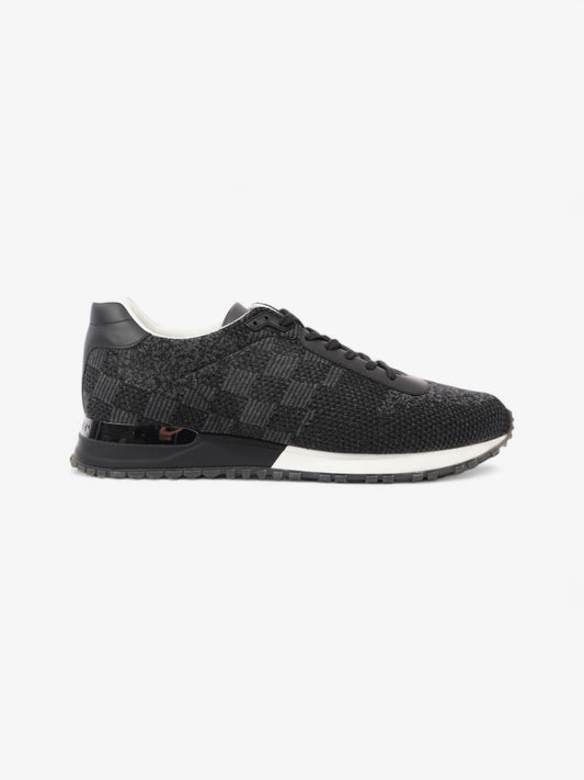 Louis Vuitton Damier Run Away Sneakers Black / Grey Tweed EU 42 UK 8