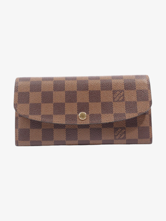 Louis Vuitton Emilie Damier Ebene Coated Canvas