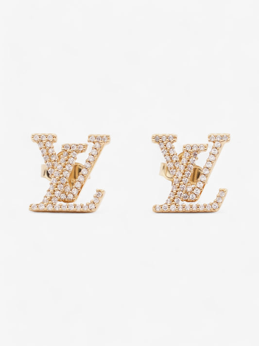 Louis Vuitton LV Iconic Earrings Gold / White Base Metal