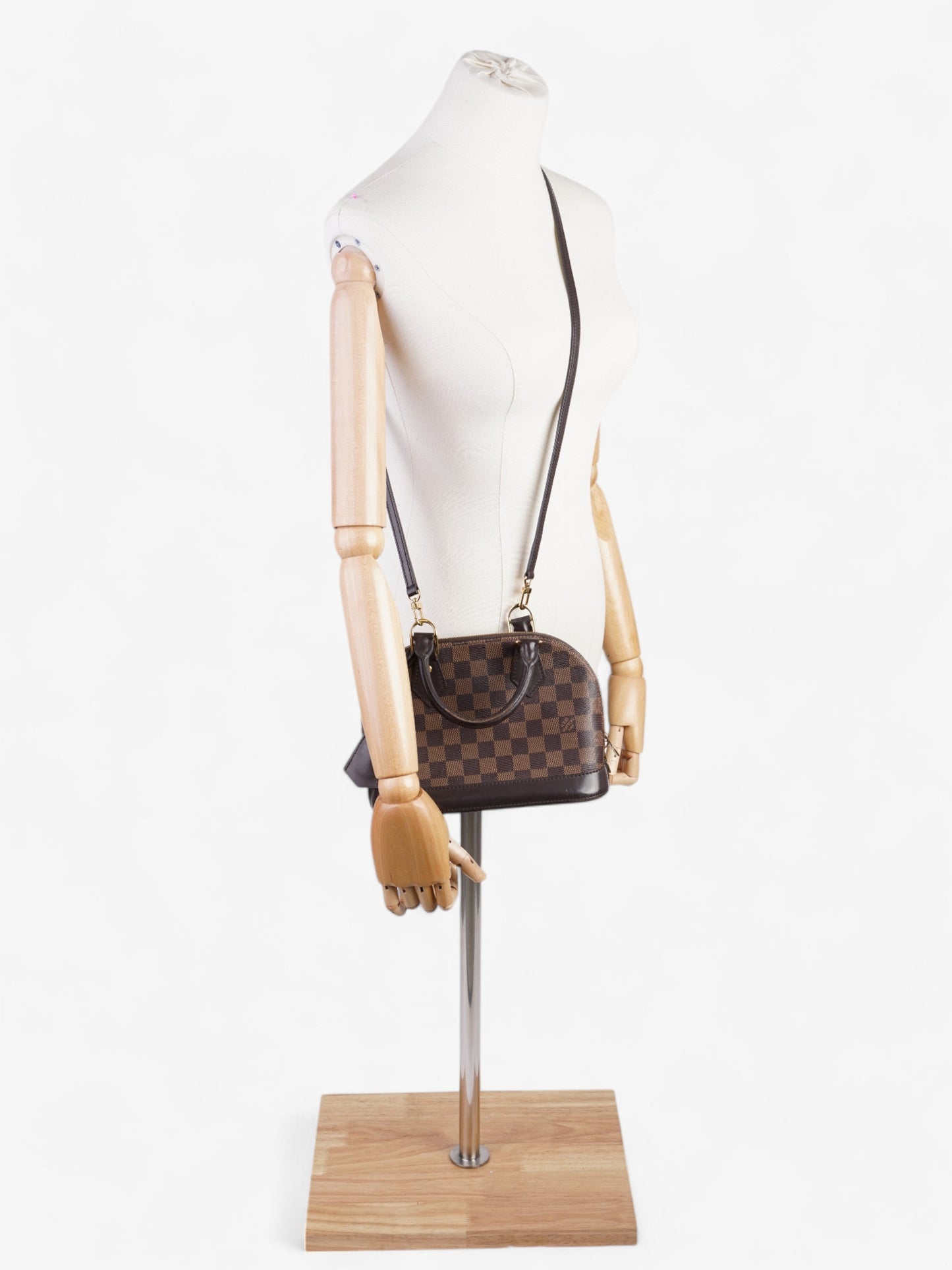Louis Vuitton Alma Damier Ebene Coated Canvas BB