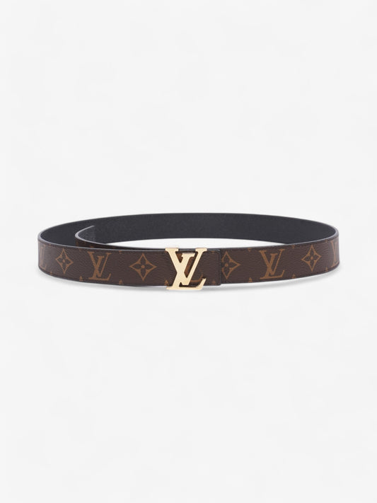 Louis Vuitton 30mm Reversible Belt Monogram / Black Coated Canvas 85cm 34"
