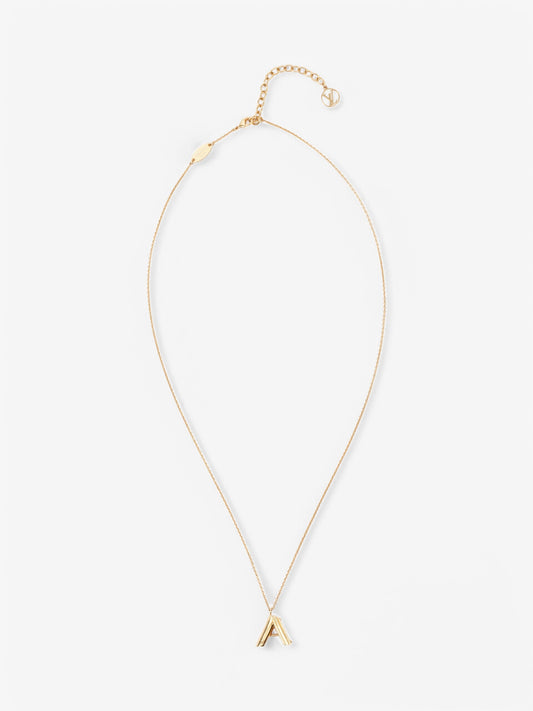 Louis Vuitton LV & Me Necklace (Letter A) Gold Base Metal