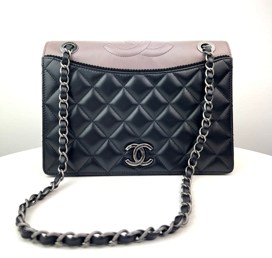 Chanel Calfskin Quilted Ballerine Flap Black