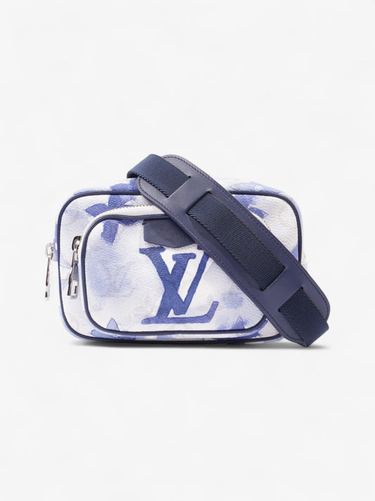 Louis Vuitton Outdoor Pouch White / Blue Coated Canvas