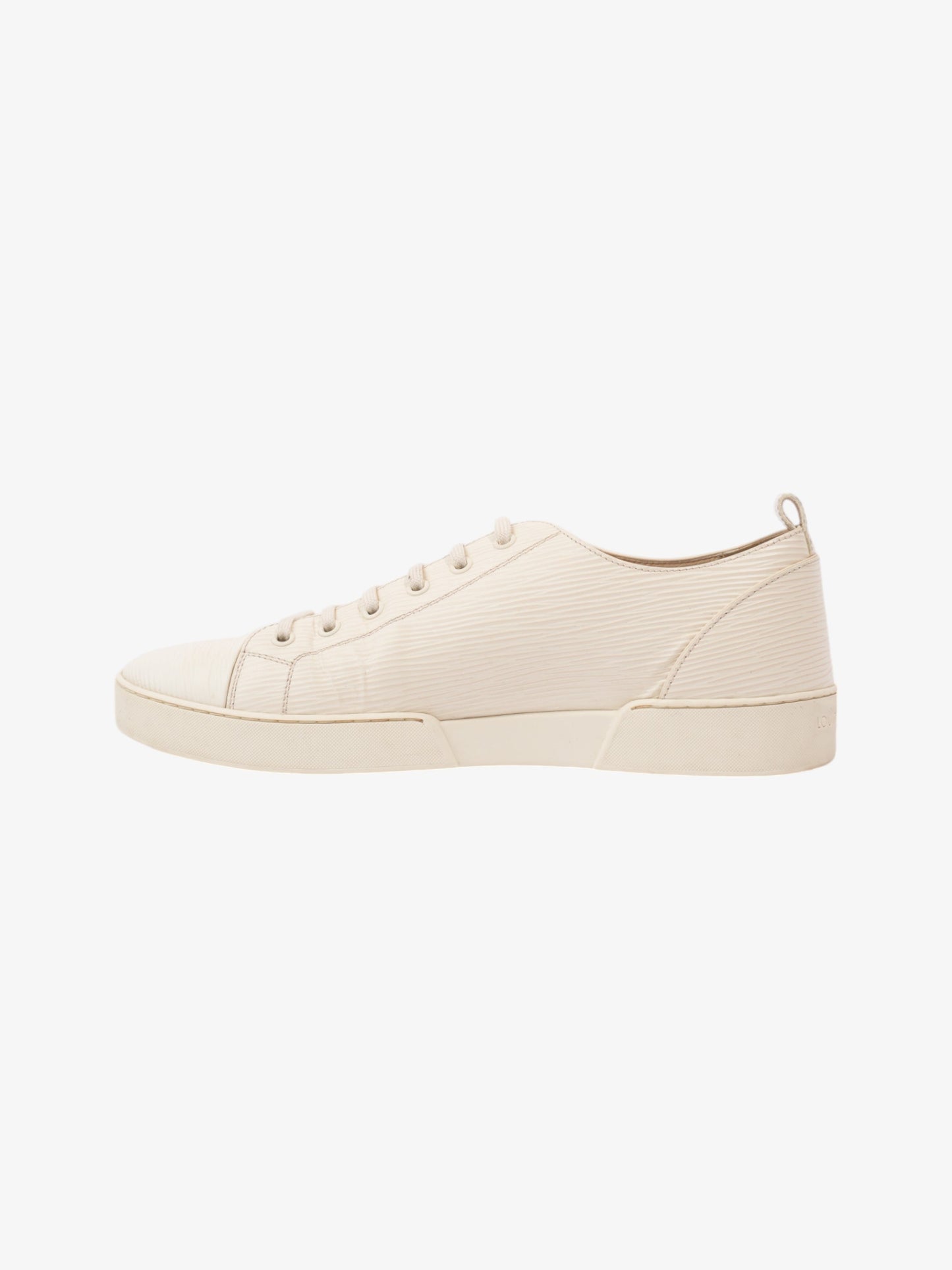 Louis Vuitton Low Top Sneaker White Epi Leather EU 41.5 UK 7.5