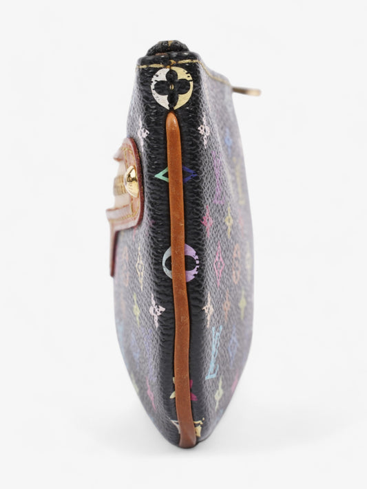 Louis Vuitton Murakami Pochette Coin Purse Monogram Multicolour / Black Coated Canvas MM