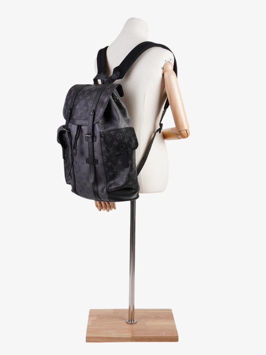 Louis Vuitton Christopher Monogram Eclipse Coated Canvas MM