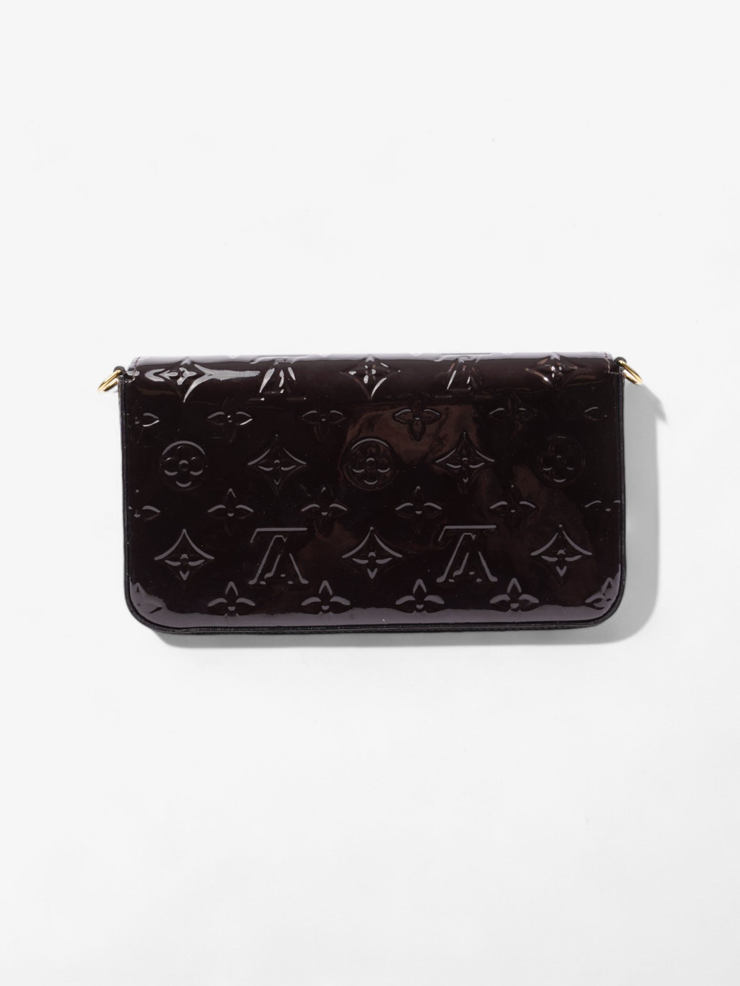 Louis Vuitton Pochette Felicie Monogram Vernis / Brown Vernis Leather