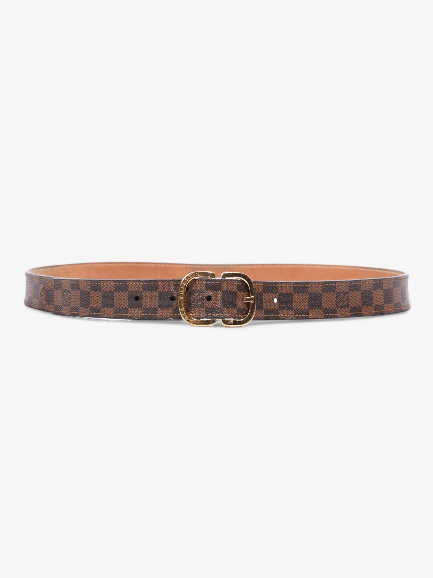 Louis Vuitton Trunk Buckle Mini Belt Damier Ebene Coated Canvas 80cm 32"