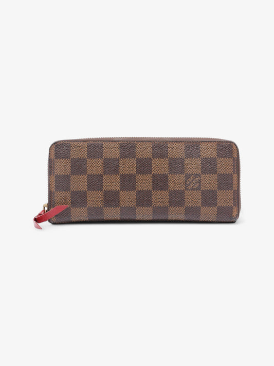 Louis Vuitton Clemence Wallet Damier Ebene Coated Canvas