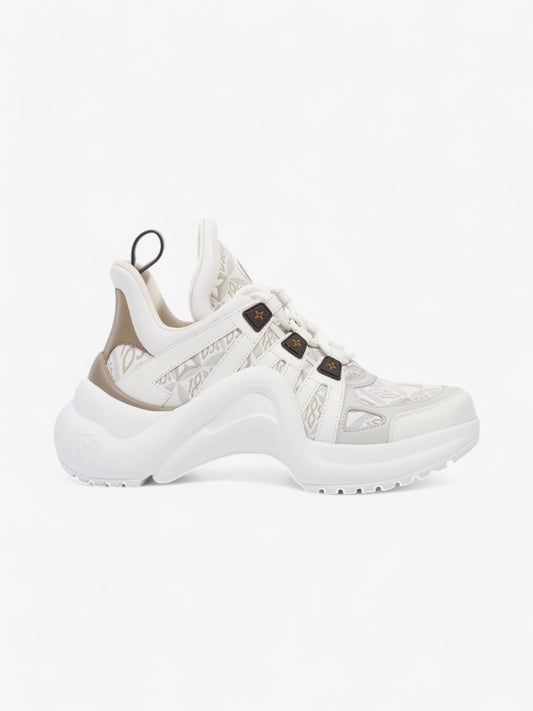 Louis Vuitton Archlight Sneakers White  / Beige  / Brown Canvas EU 37 UK 4