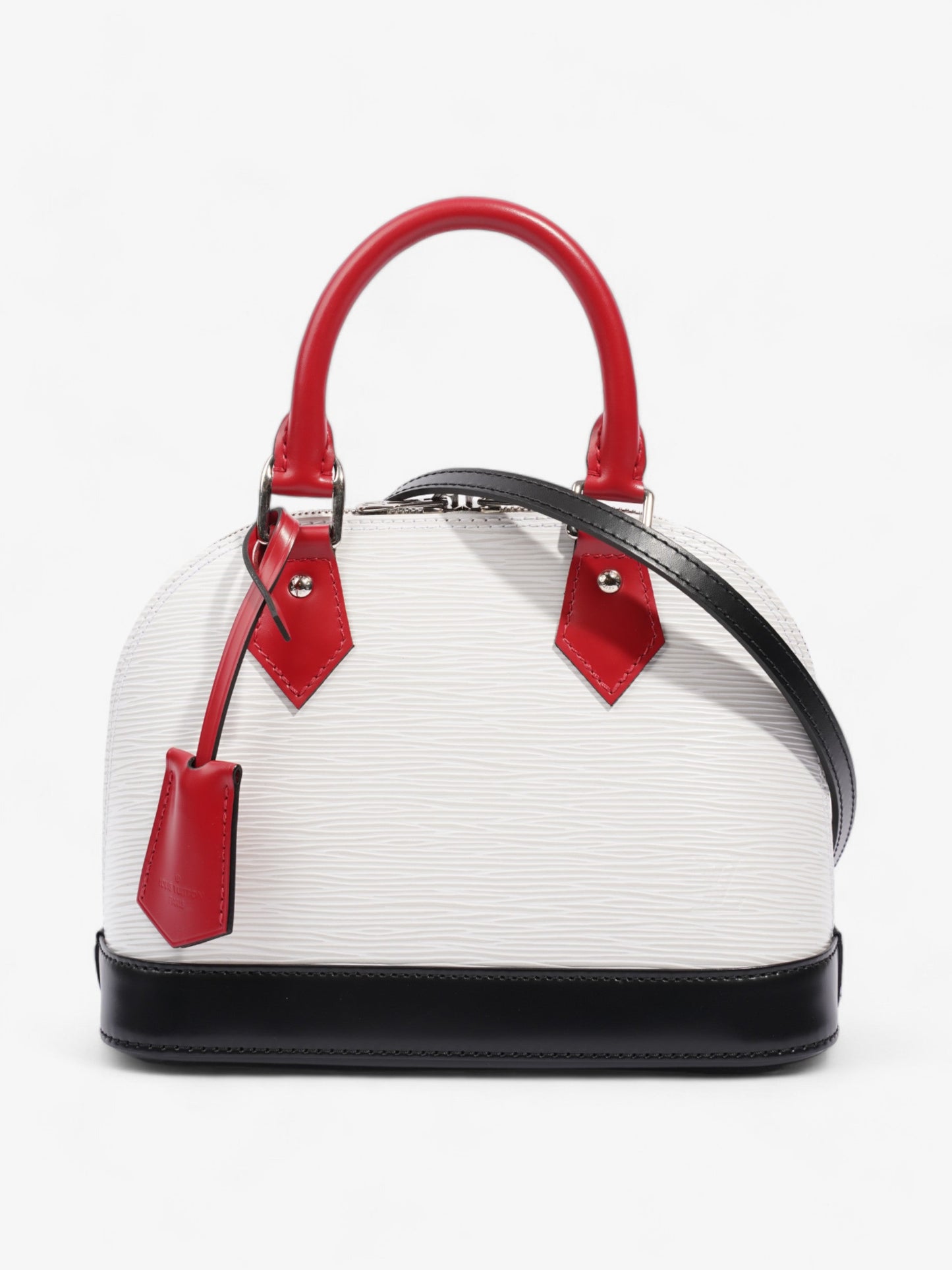 Louis Vuitton Alma BB White / Red / Black Epi Leather