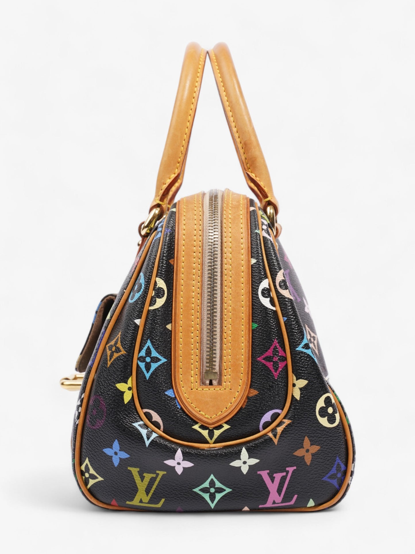 Louis Vuitton x Takashi Murakami Priscilla Black Multicoloured Monogram Coated Canvas