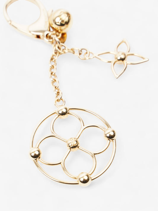 Louis Vuitton Flower Bag Charm Gold Base Metal