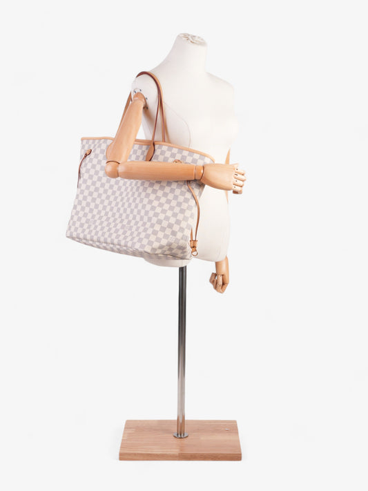 Louis Vuitton Neverfull Damier Azur Coated Canvas GM