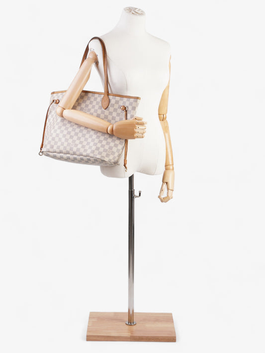 Louis Vuitton Neverfull MM Damier Azur Coated Canvas