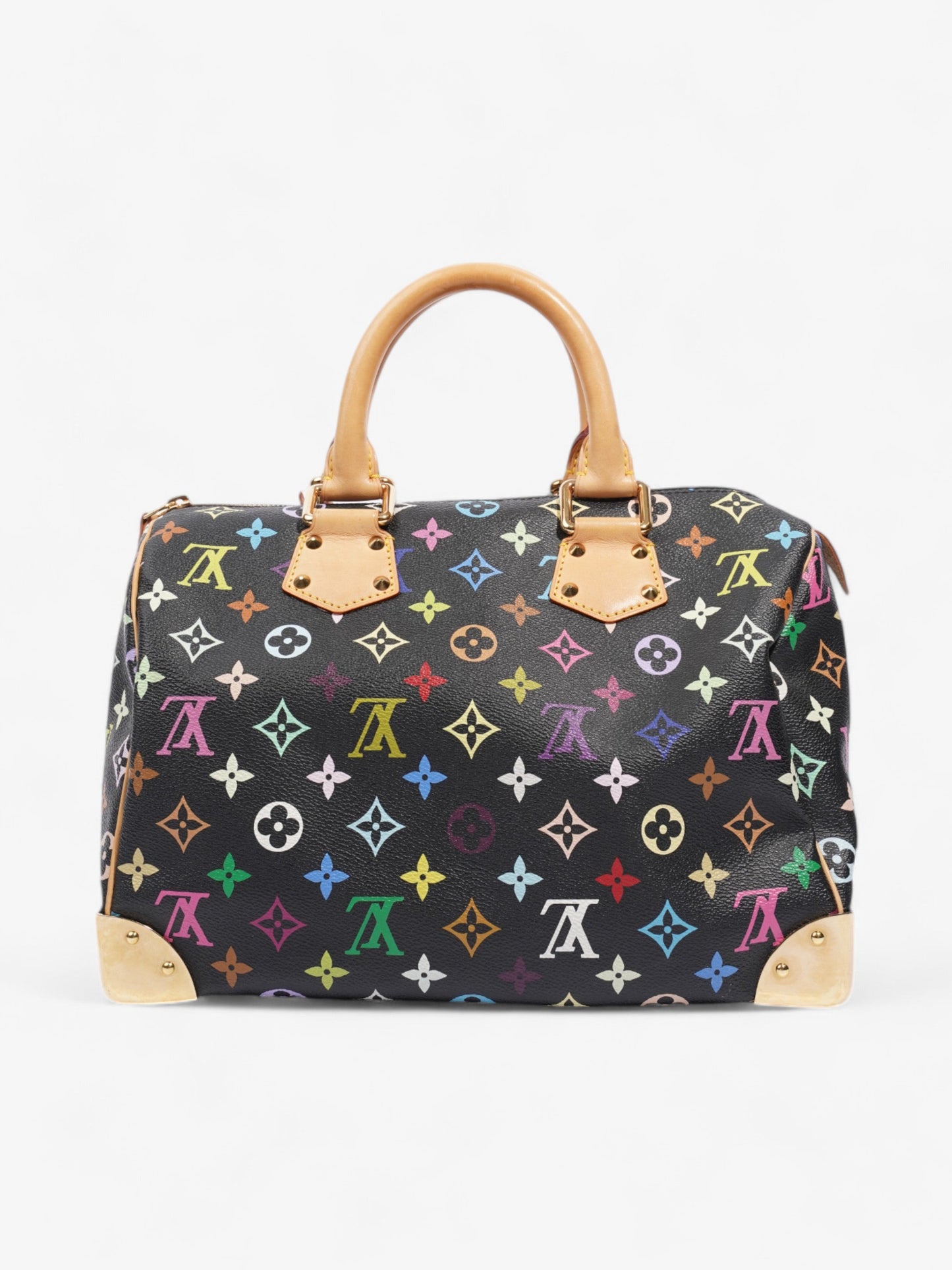 Louis Vuitton x Takashi Murakami Speedy Black / Monogram Multicolour Coated Canvas 30