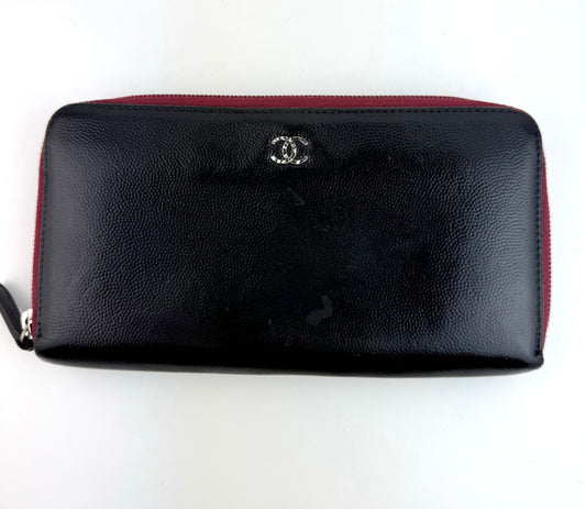 Chanel Zippy Wallet black