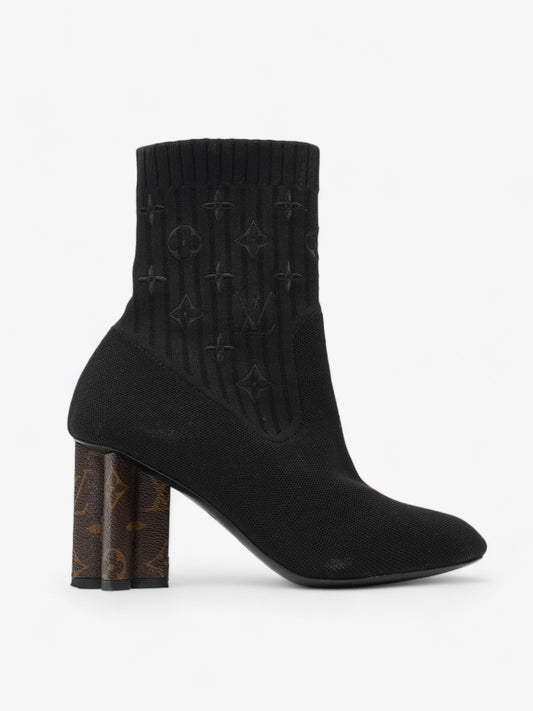 Louis Vuitton Silhouette Ankle Boot Black Fabric EU 37 UK 4