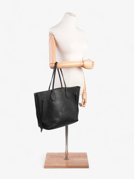 Louis Vuitton Neverfull Black Empreinte Leather MM