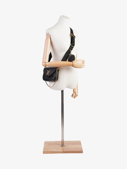 Louis Vuitton New Wave Multi-Pochette Black Leather