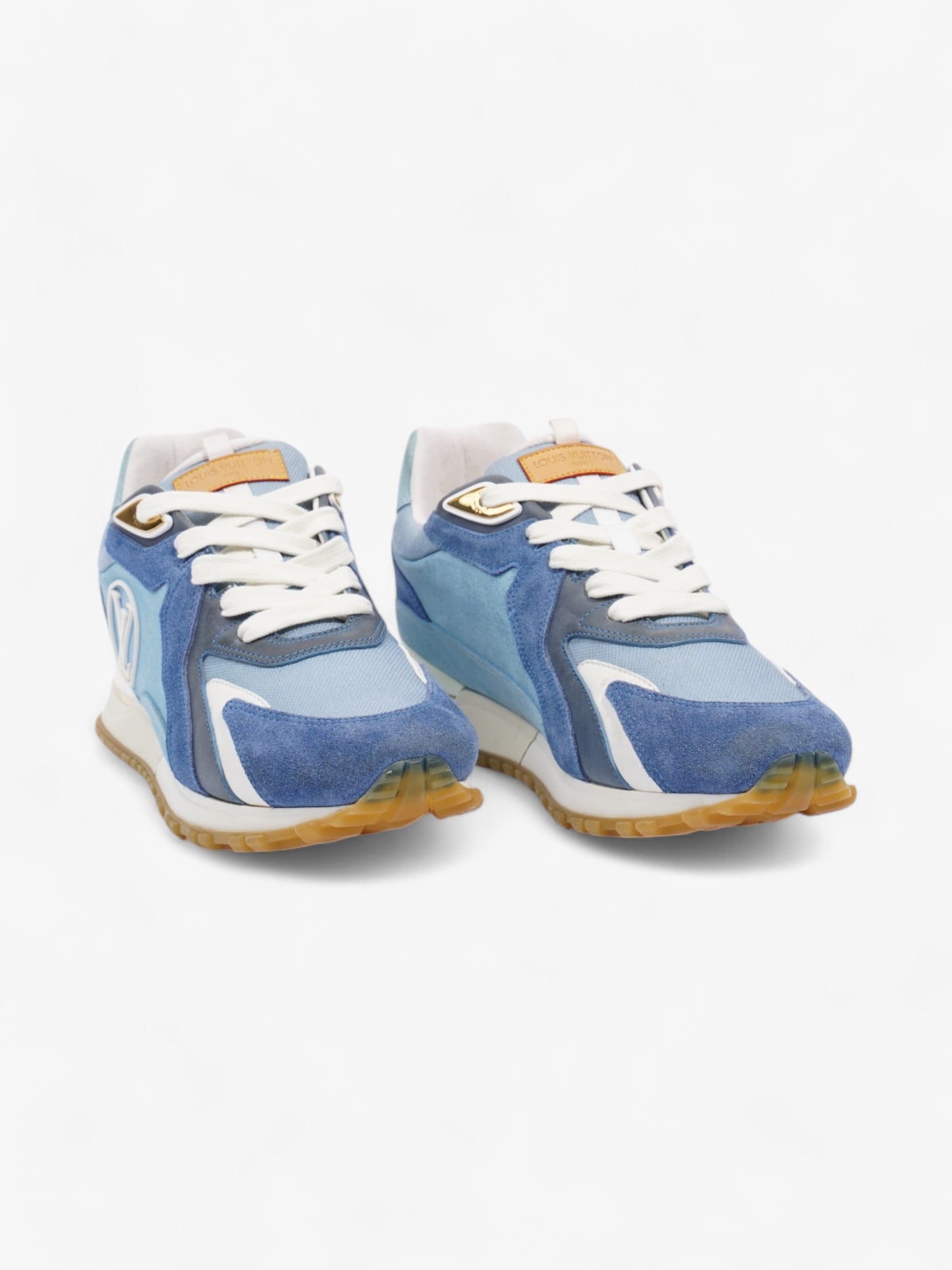 Louis Vuitton Run Away Blue / White / Navy Blue Suede EU 40 UK 6