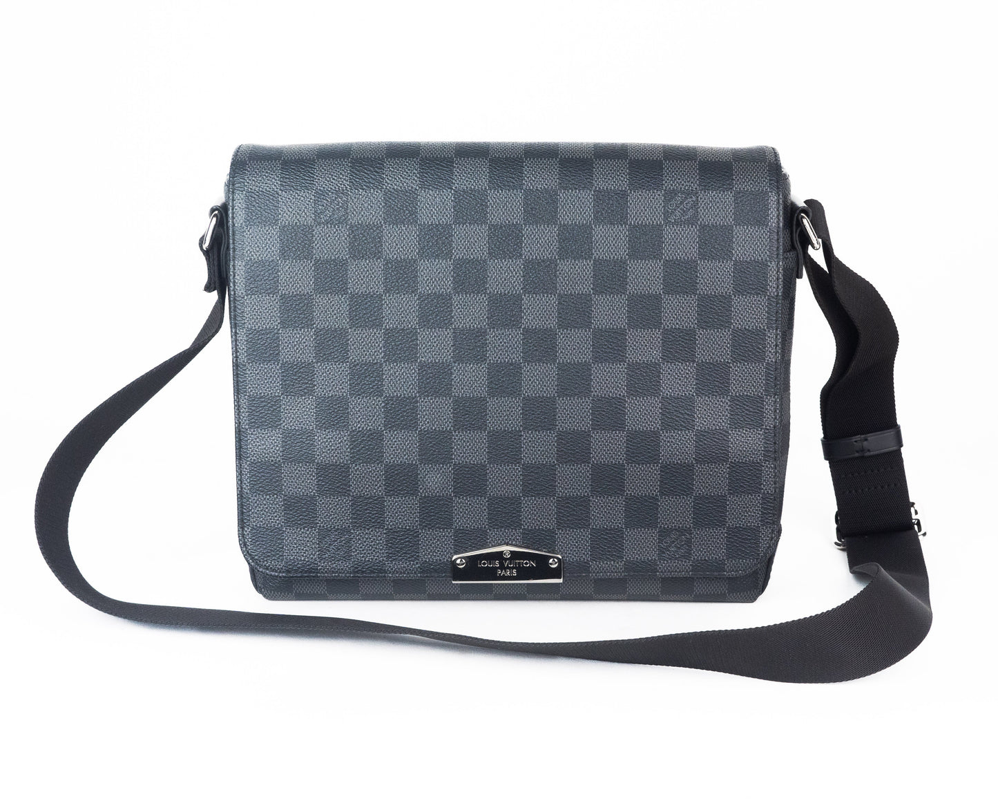 Louis Vuitton District PM Messenger Bag in Damier Graphite Canvas