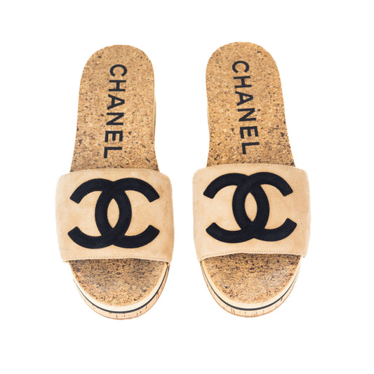 Chanel CC Platform sandals
