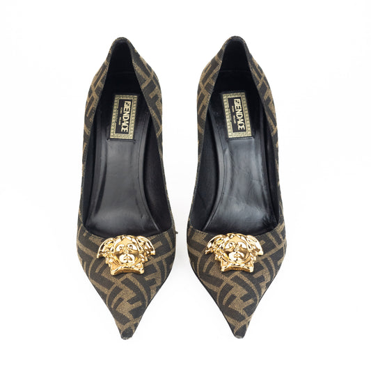 Fendace FF Jacquard Pumps