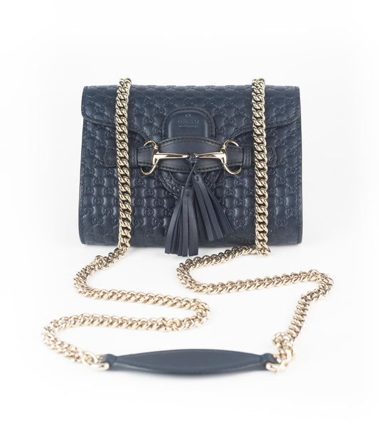 Gucci Emily Guccissima Mini Chain Bag