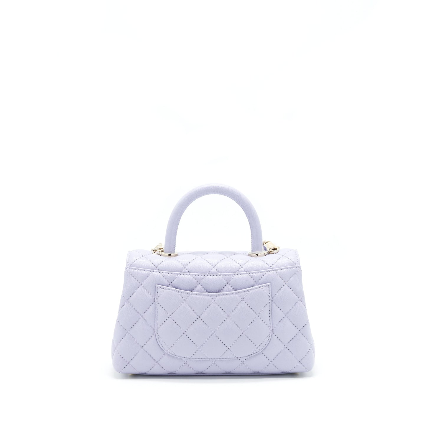 Chanel 21K lilac / Light Purple Coco Handle Small (old mini 24mm) LGHW