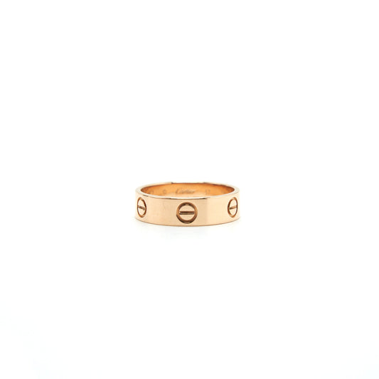 CARTIER LOVE RING ROSE GOLD MEN'S SIZE 57