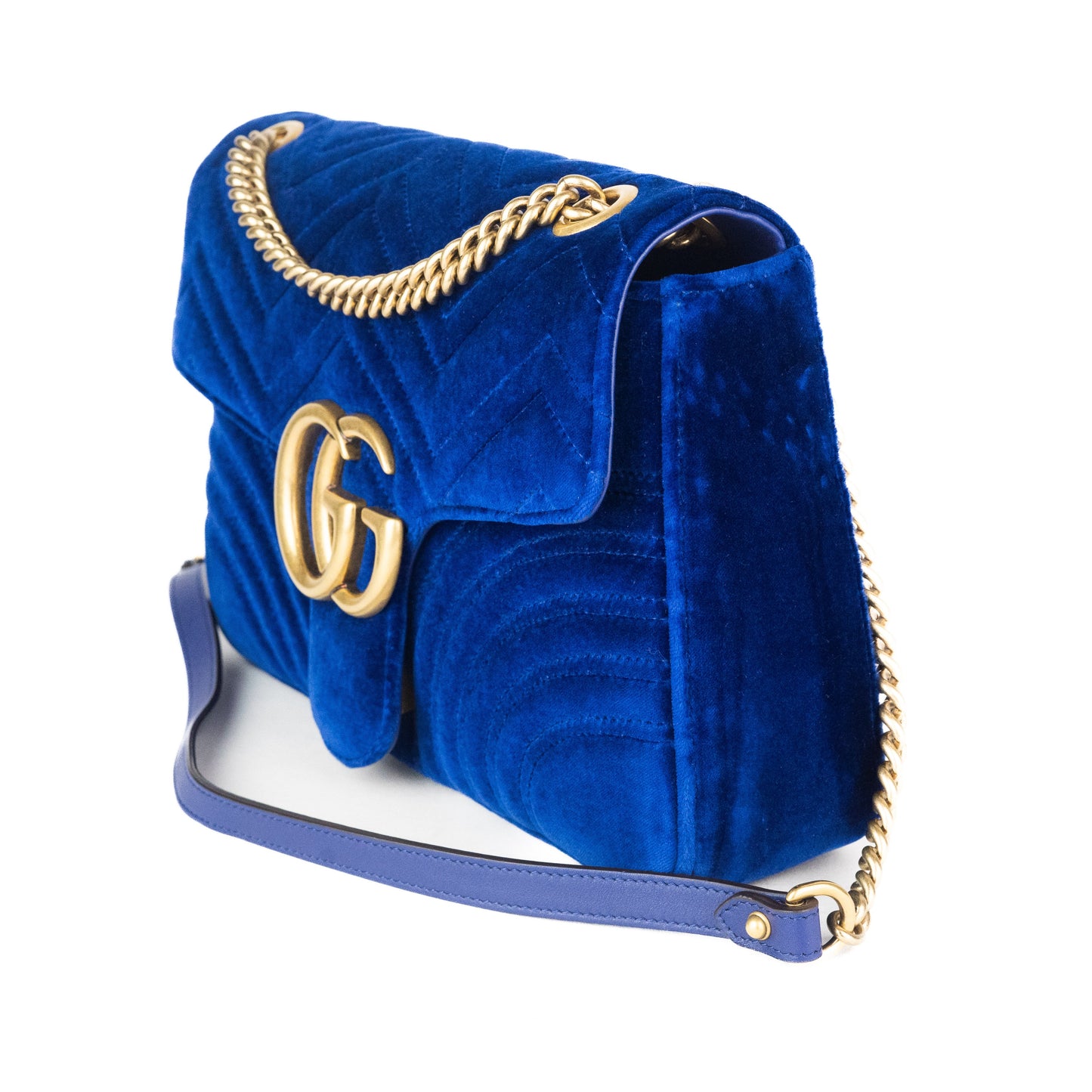 Gucci Medium GG Marmont Velvet Shoulder Bag