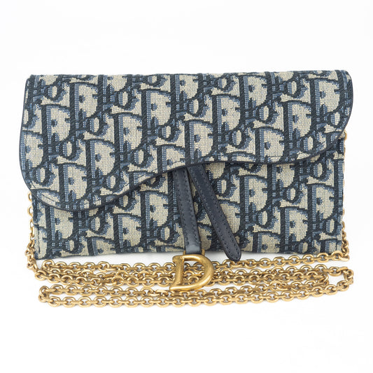 Dior Long Saddle Wallet on Chain
