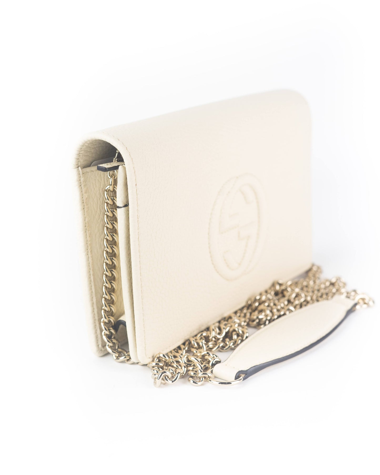 Gucci Soho Wallet On Chain Off-White