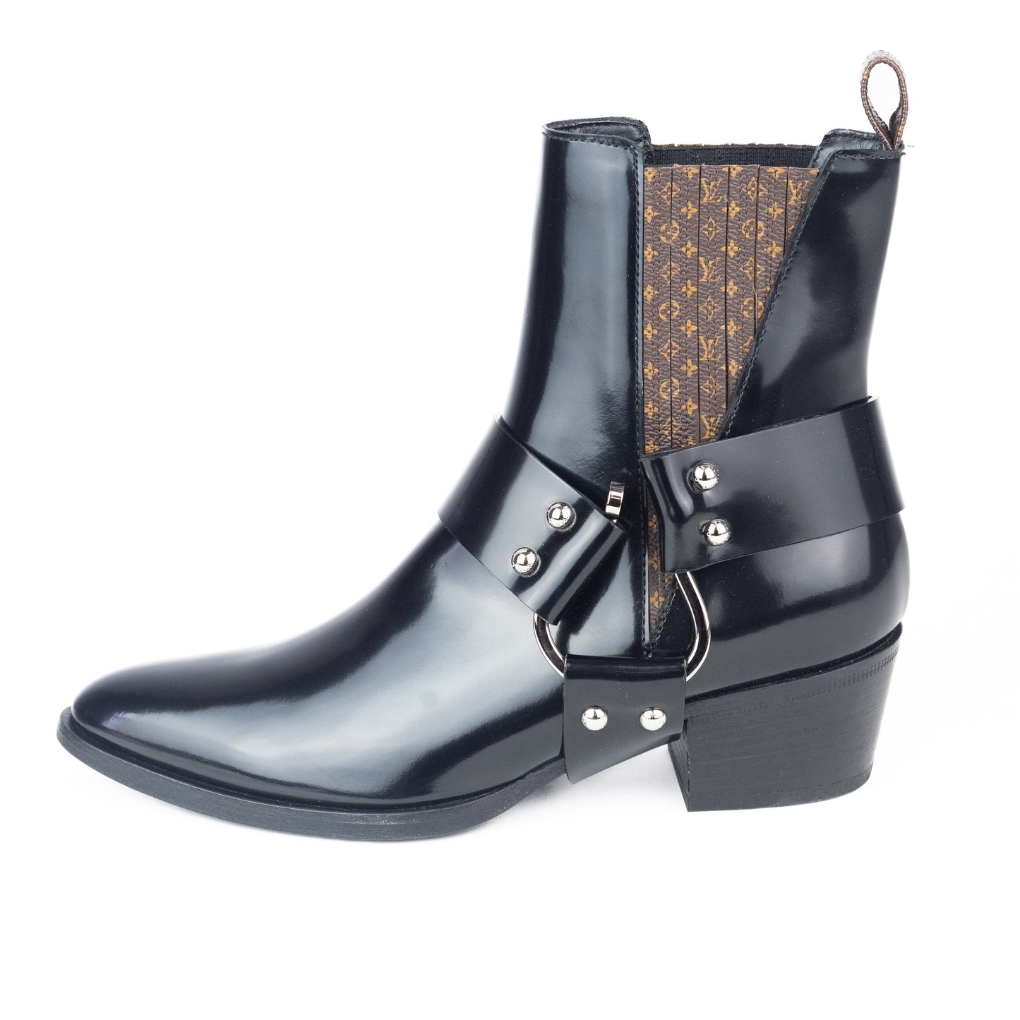 Louis Vuitton Calfskin Monogram Rhapsody Ankle Boots