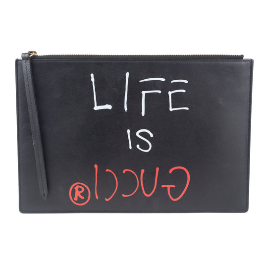 Gucci Life is Gucci Pouch