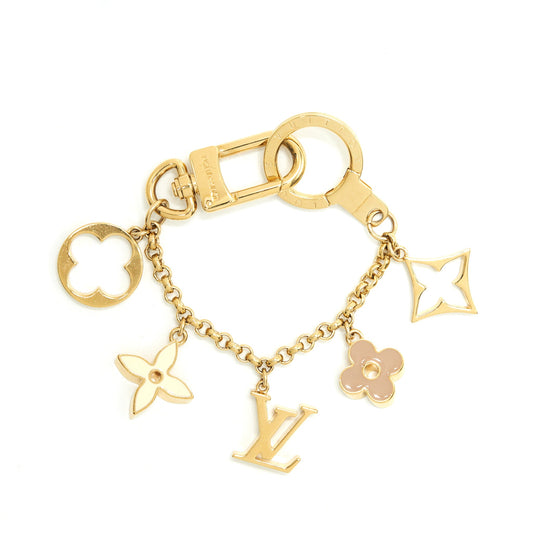 Louis Vuitton Bag Charm Light Gold Tone