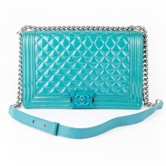 Chanel Patent Large Boy Bag