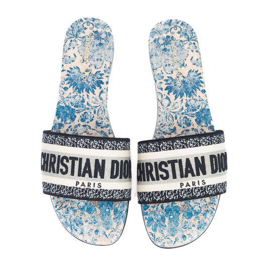 Dior dway Black Multicolor Embroidered Cotton with D-Constellation Motif