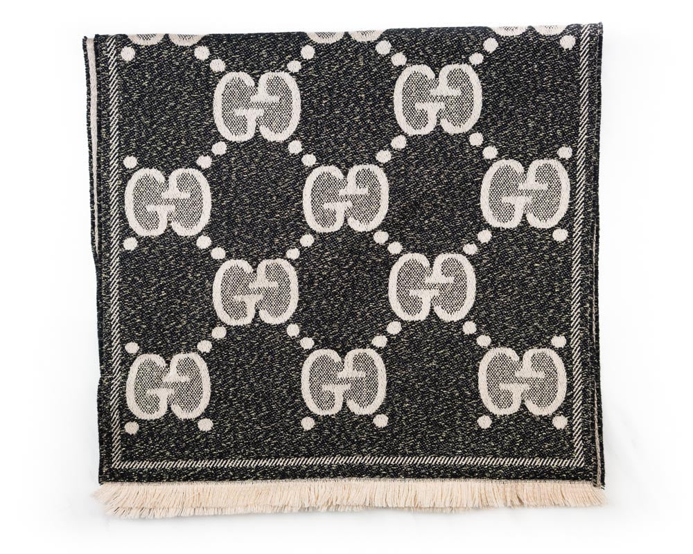 Gucci GG Wool Jacquard Scarf