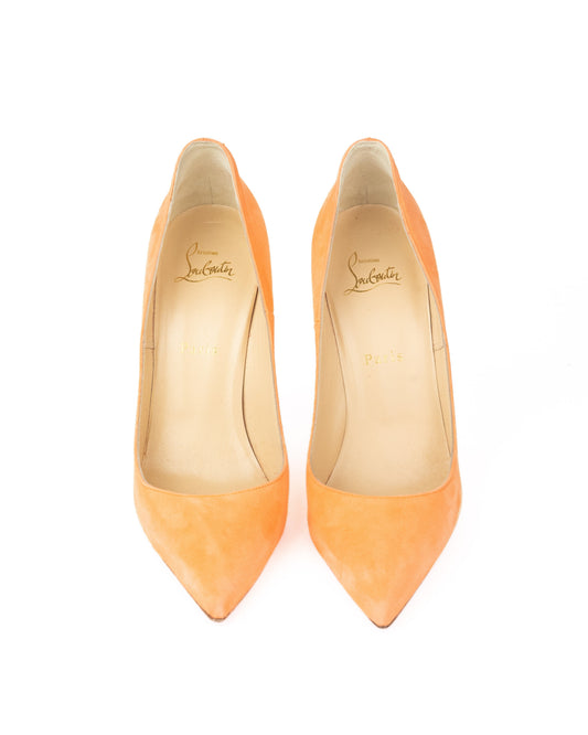 Christian Louboutin So Kate Suede 120MM in Sunset