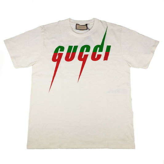 Gucci T-Shirt with Gucci Blade Print Mens