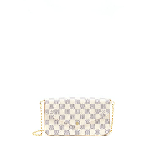 Louis Vuitton Felicie Pochette Damier Azur Canvas