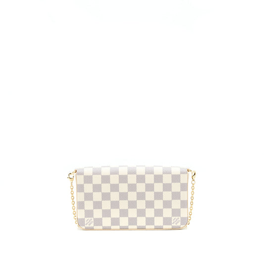 Louis Vuitton Felicie Pochette Damier Azur Canvas