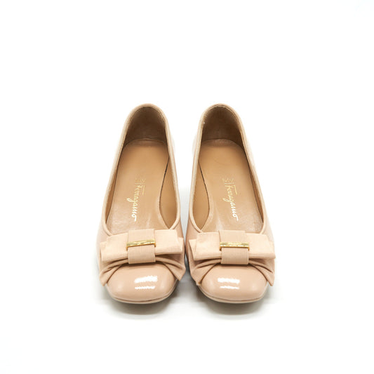 SALVATORE FERRAGAMO MY MUSE NUDE 4cm SIZE36