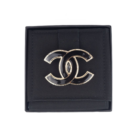 Chanel Brooch Black