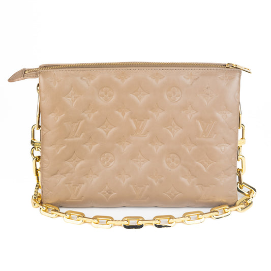 Louis Vuitton Coussin MM in Taupe